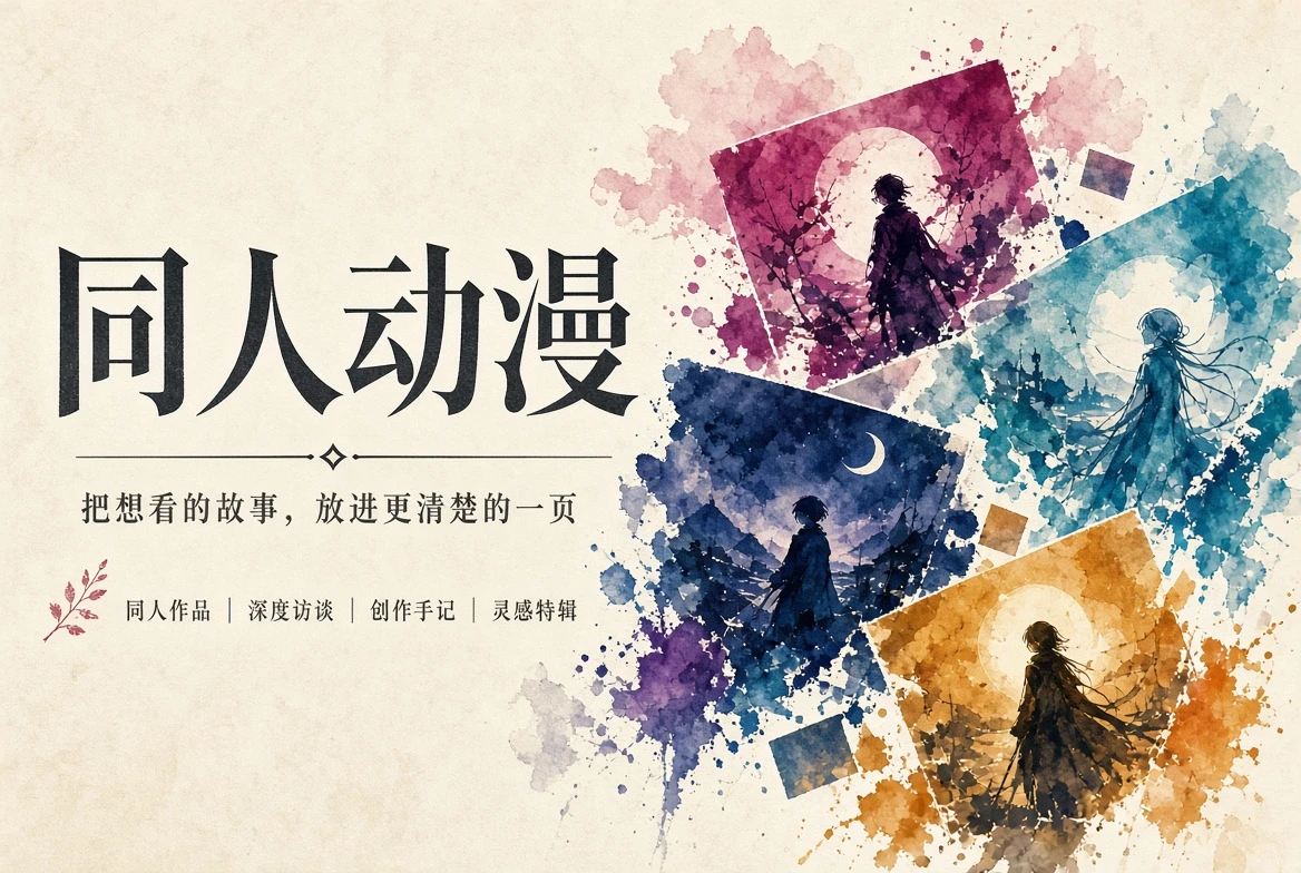同人动漫杂志封面视觉